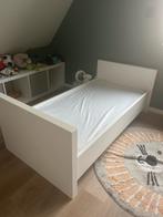 Meegroeibed + commode, Huis en Inrichting, Ophalen, Eenpersoons, Wit, Hout