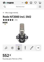 Micro de studio Rode NT2000 avec SM2, Musique & Instruments, Enlèvement ou Envoi, Utilisé, Micro studio
