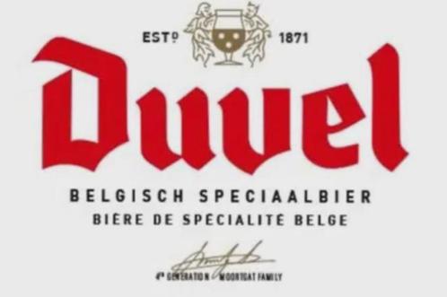 Reclamebord vintage Duvel - mancave poolhouse nieuw, Verzamelen, Biermerken, Nieuw, Reclamebord, Plaat of Schild, Duvel, Ophalen of Verzenden