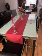 Table de salle a manger et 8 chaises, Huis en Inrichting, Tafels | Eettafels, Ophalen, Zo goed als nieuw, Glas