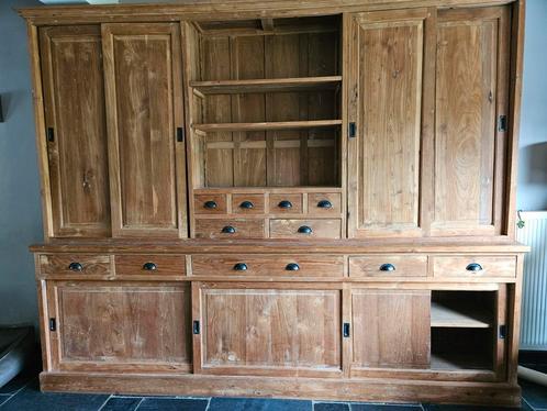 grote kast uit teak, Huis en Inrichting, Kasten | Buffetkasten, Gebruikt, Ophalen