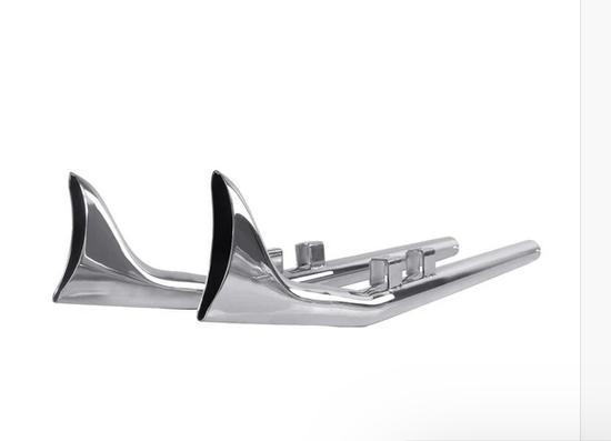 Upswept Fishtail einddempers voor 2017-up Touring, Motoren, Onderdelen | Harley-Davidson, Nieuw, Ophalen of Verzenden