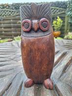 Houten uil, Ophalen, Zo goed als nieuw, Vogel, Beeldje of Figuurtje