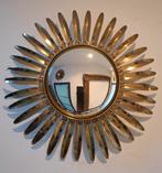 Miroir soleil de 44cm des années 70. Verre convexe 19cm, Ophalen, Zo goed als nieuw