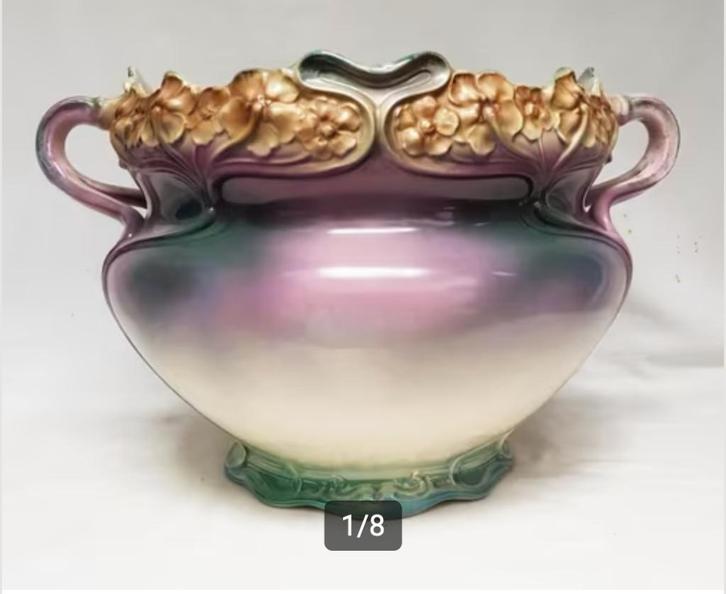 Cache-pot Art Nouveau - Bonn, Franz Ant.Mehlem., Antiquités & Art, Antiquités | Céramique & Poterie, Enlèvement ou Envoi