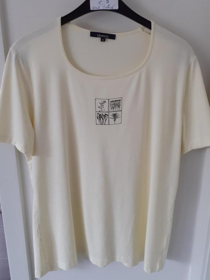 BIANCA lichtgele T-shirt Maat: 46 Prijs: € 3, Kleding | Dames, Grote Maten, Gedragen, Shirt of Top, Geel, Ophalen of Verzenden