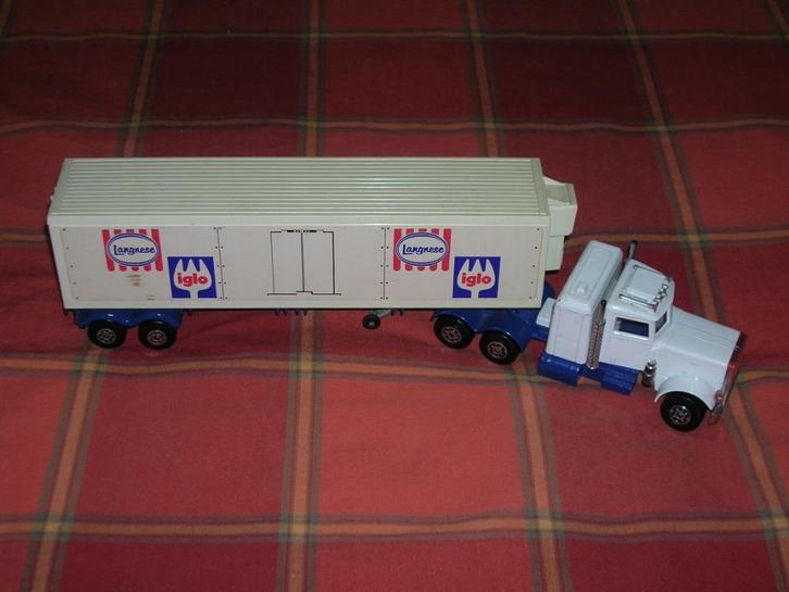 Matchbox Truck met trailer, Hobby en Vrije tijd, Modelauto's | Overige schalen, Zo goed als nieuw, Bus of Vrachtwagen, Ophalen of Verzenden