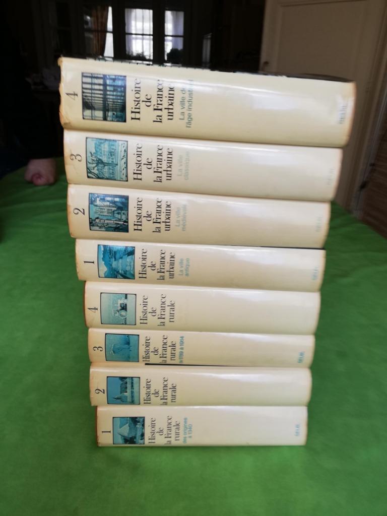 HISTOIRE DE LA FRANCE RURALE ET URBAINE - 8 livres illustrés, Enlèvement ou Envoi, Georges Duby, Utilisé, Europe