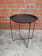 Table d'appoint plateau métallique, Ophalen, Zo goed als nieuw