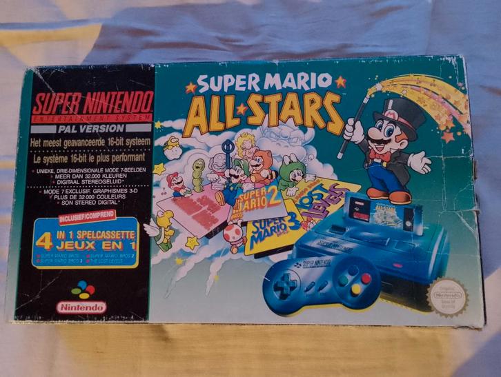 Super Mario all Stars console set CIB SNES, Games en Spelcomputers, Games | Nintendo Super NES, Gebruikt, Ophalen of Verzenden