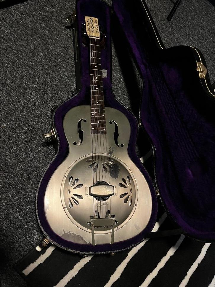 Gretsch G9201 „Honey Dipper” metalen resonatorgitaar, Muziek en Instrumenten, Snaarinstrumenten | Gitaren | Akoestisch, Gebruikt