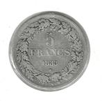 Belgique, 5 Francs 1833, pos. B., Postzegels en Munten, Zilver, Ophalen of Verzenden, Losse munt, Zilver