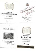 Lot van 4 oude wijnetiketten Gr. Cru Classes, Verzamelen, Wijnen, Ophalen of Verzenden, Zo goed als nieuw, Frankrijk, Rode wijn