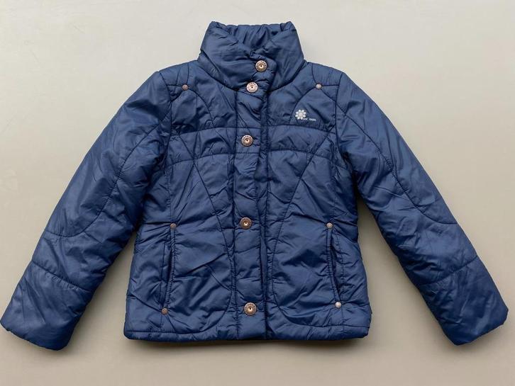 Donkerblauwe jas meisje Name-it 122, Kinderen en Baby's, Kinderkleding | Maat 122, Zo goed als nieuw, Meisje, Jas, Ophalen of Verzenden