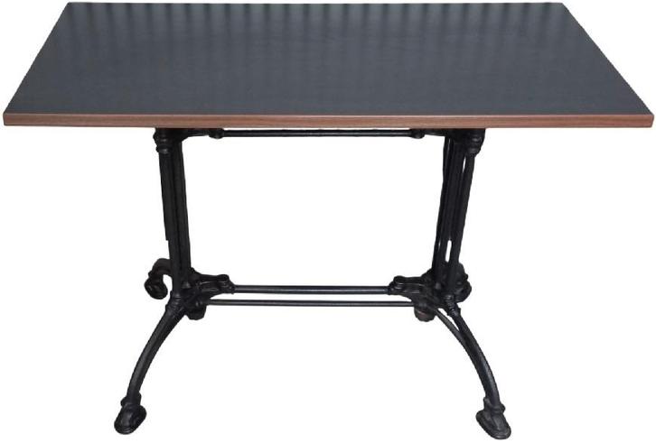 gietijzeren grote terrastafel met formica tafelblad., Jardin & Terrasse, Tables de jardin, Utilisé, Rectangulaire, Enlèvement