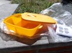 Tupperware Crystalwave orange compartiments neuf microondes, Orange, Enlèvement ou Envoi, Récipient ou Bol, Neuf