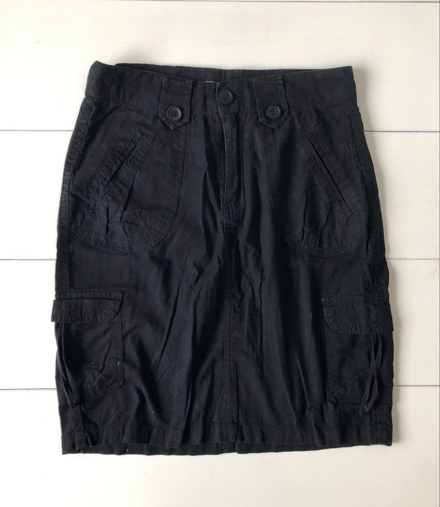 Jupe d'été unie La Redoute 32 34, Enlèvement ou Envoi, Taille 34 (XS) ou plus petite, Porté, Noir