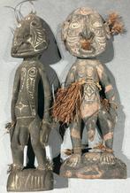 Twee geestfiguren uit het sepik mannenhuis papoea NG, Ophalen of Verzenden