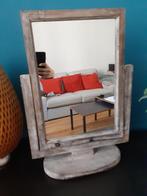 Miroir pivotant cadre en bois cérusé, Ophalen, Minder dan 50 cm, Gebruikt, Minder dan 100 cm