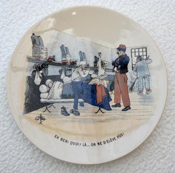 Souvenir borden 14-18 Frans, WOI humor. EH BEN! QUOI? Zg beschikbaar voor biedingen