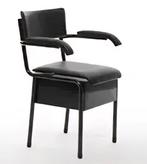 Robuuste toiletstoel, Huis en Inrichting, Stoelen, Ophalen, Gebruikt, Zwart