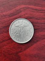 Munt 2 Belgische frank - 1923, Ophalen of Verzenden, Losse munt