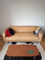 Furnified lederen zetel 2,5-zit - cognac, Huis en Inrichting, Ophalen, 150 tot 200 cm, Driepersoons, Zo goed als nieuw