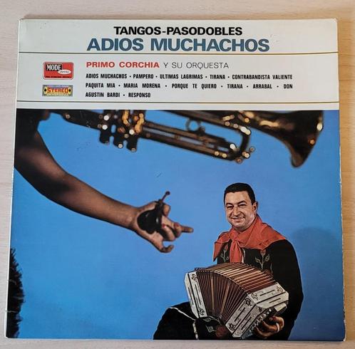 LP Tangos-Pasodobles Adios Muchachos, CD & DVD, Vinyles | Autres Vinyles, Utilisé, Enlèvement ou Envoi