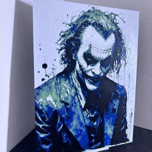 Le Joker | Art peint en 3D | *Livraison gratuite, Collections, Posters & Affiches, Neuf, Cinéma et TV, A4 ou plus petit, Rectangulaire horizontal