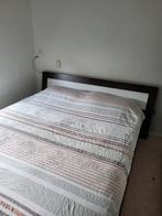 Goossens Bed 160x200 met Elektrische Lattenbodems, Ophalen, Bruin, Tweepersoons, 200 cm