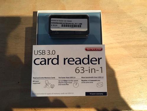 63 in 1 card reader Sitecom - nieuw!, Computers en Software, Geheugenkaartlezers, Nieuw, Ophalen of Verzenden