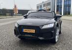 Audi TT'Rs 12v zwart afstands. / AUX/USB Leder zitje / EVA, Kinderen en Baby's, Nieuw, Ophalen of Verzenden