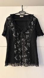 Canda zwarte T-shirt met witte print, Kleding | Dames, T-shirts, Zwart, Maat 46/48 (XL) of groter, Ophalen of Verzenden, Zo goed als nieuw