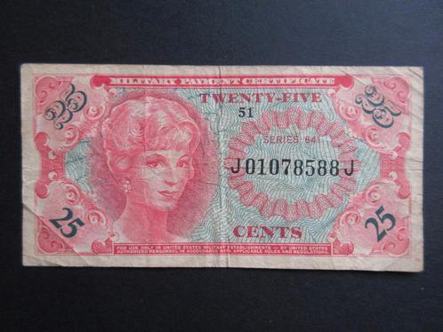 25 Cents ND (1965) Armée américaine/États-Unis P-m59, Timbres & Monnaies, Billets de banque | Amérique, Billets en vrac, Amérique du Nord