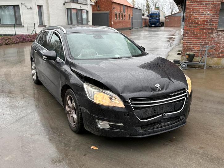 PEUGEOT 508 2013 SCHADE WAGEN *START EN RIJD NOG*, Auto's, Peugeot, Particulier, Zetelverwarming, Diesel, Euro 5, Leder, Ophalen