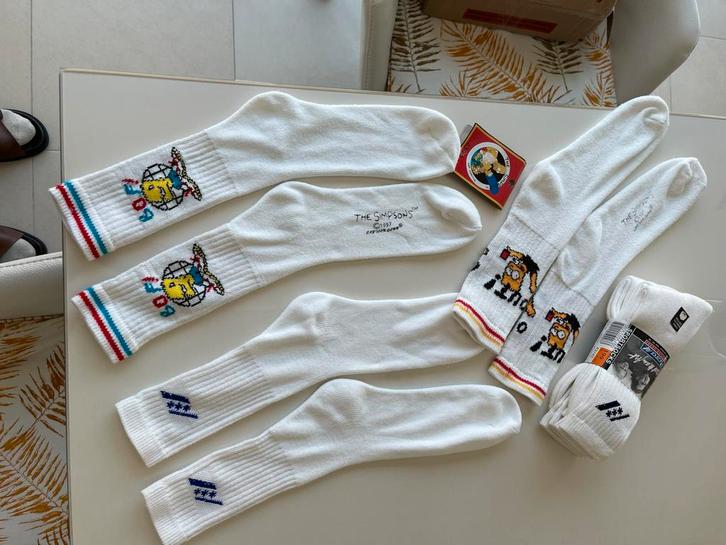 Lot  witte sportkousen The Simpsons, Kleding | Heren, Sokken en Kousen, Zo goed als nieuw, Ophalen of Verzenden