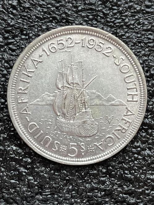 5 shillings - George VI (anniversaire du Cap) - Argent, Timbres & Monnaies, Monnaies | Afrique, Afrique du Sud, Argent, Enlèvement ou Envoi