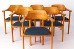 Set van Deense Armstoelen van Ansager Møbler – Jaren 60/80s, Huis en Inrichting, Stoelen, Ophalen of Verzenden, Hout