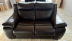 SALON EN CUIR, Maison & Meubles, Enlèvement, Comme neuf, Cuir, CUIR BRUIN