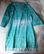 Tuniek - strandtuniek in lichte batik stof. L. Nieuw., Blauw, Maat 42/44 (L), Nieuw, Ophalen of Verzenden