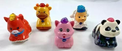 Vtech Zoef Zoef Dieren 5 Stuks Panda Giraf Schaap Kalina Kat, Kinderen en Baby's, Speelgoed | Vtech, Zo goed als nieuw, Verzenden