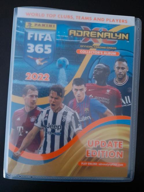 Complete map Panini Adrenalyn FIFA365 2022 Update, Hobby en Vrije tijd, Stickers en Plaatjes, Zo goed als nieuw, Ophalen of Verzenden