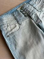 Lichte afgewassen jeans, Gedragen, Lang, Blauw, Maat 36 (S)
