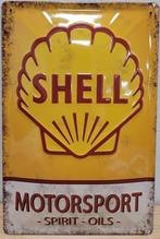 Reclamebord van Shell Motorsport Oils in reliëf -20x30cm, Collections, Marques & Objets publicitaires, Envoi, Panneau publicitaire