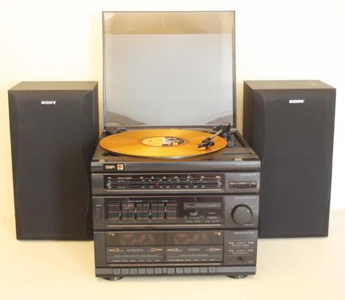 SBR Stereo Met Platenspeler Tuner Cassettedeck & Speakers, Audio, Tv en Foto, Stereoketens, Zo goed als nieuw, Cassettedeck, Tuner of Radio