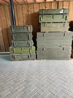 Mooie oude houten legerkisten ,vanaf 25 euro per stuk, Huis en Inrichting, Woonaccessoires | Kisten, Ophalen, Gebruikt