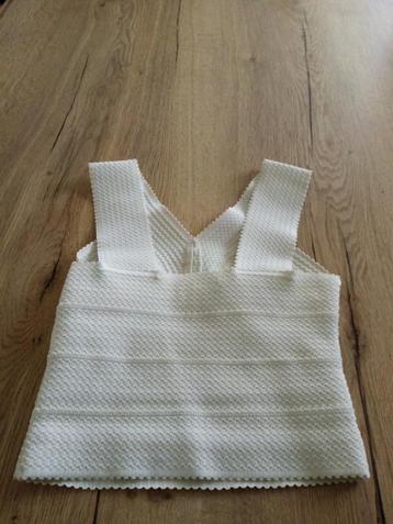 Mooi wit zomertopje H&M maat XS beschikbaar voor biedingen
