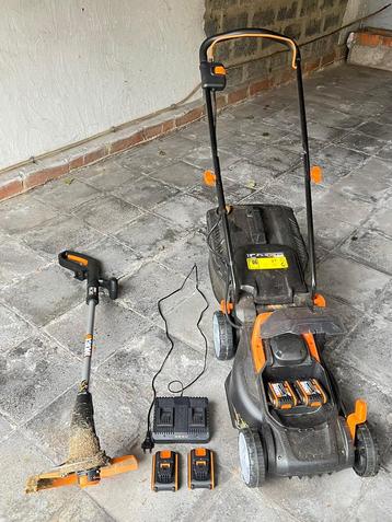 Grasmaaier worx 4x baterijen beschikbaar voor biedingen