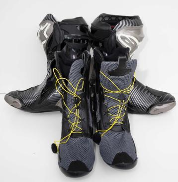 Motorlaarzen Alpinestars Supertech R Maat 42 Black gray gold beschikbaar voor biedingen