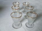 6 vintage borrelglaasjes, Ophalen of Verzenden, Zo goed als nieuw, Borrel- of Shotglas